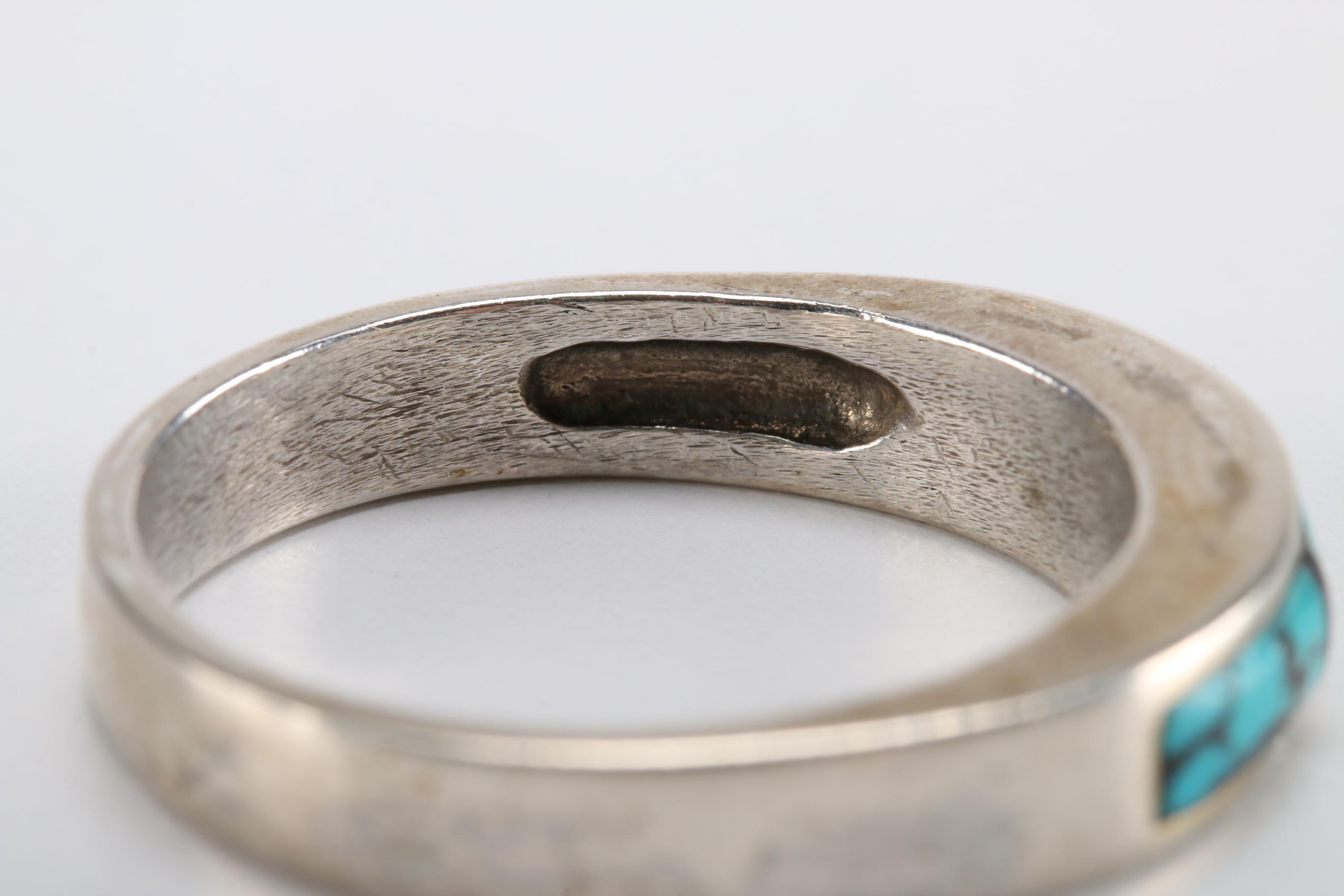 Collection of Men's Sterling Silver Rings