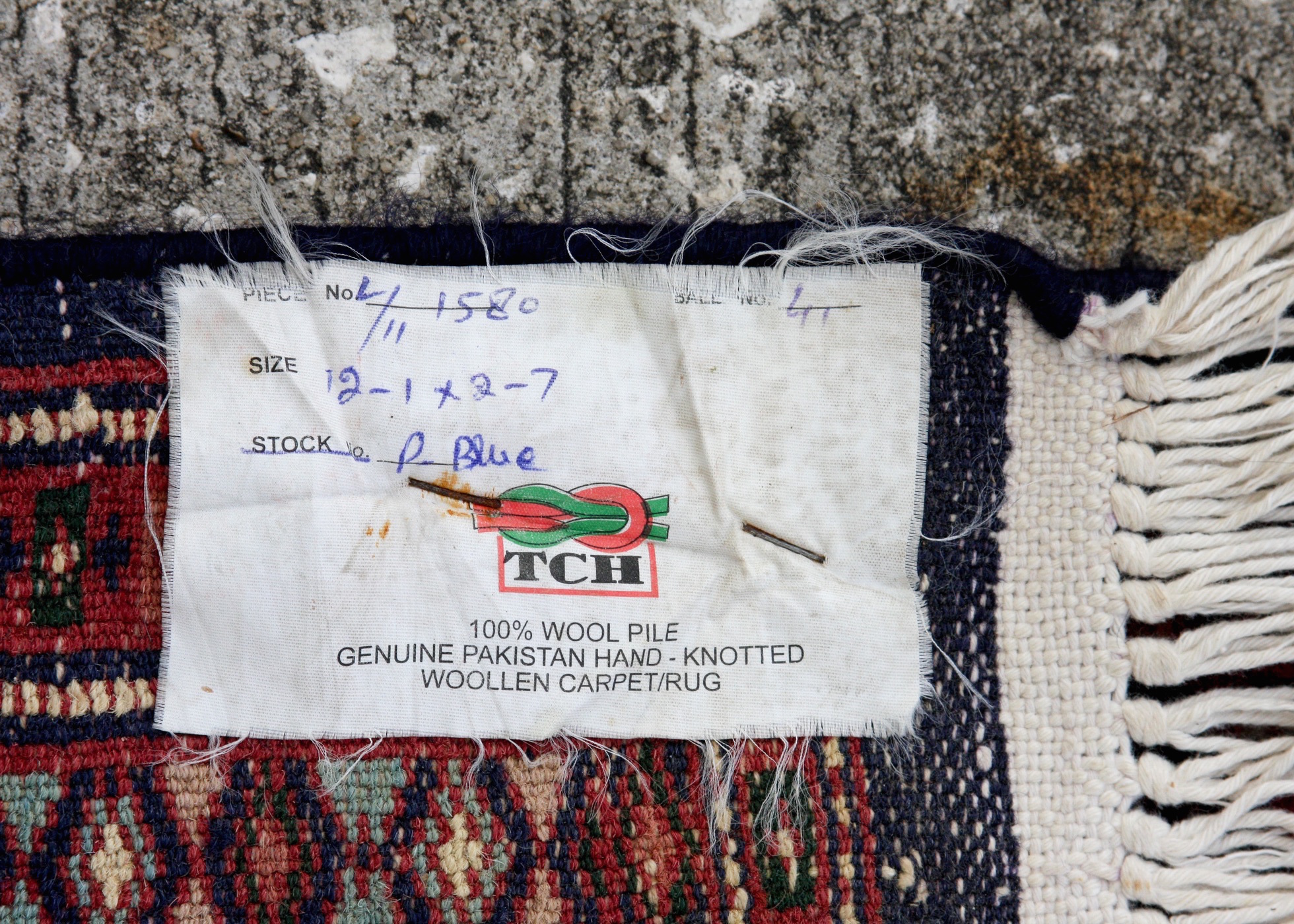 Hand-Knotted Pakistani Ensi Animal Tree-Style Carpet Runner