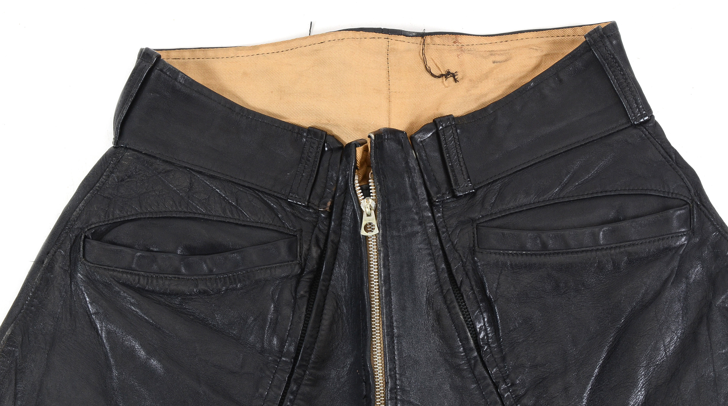 Vintage Leather Motorcycle Riding Pants