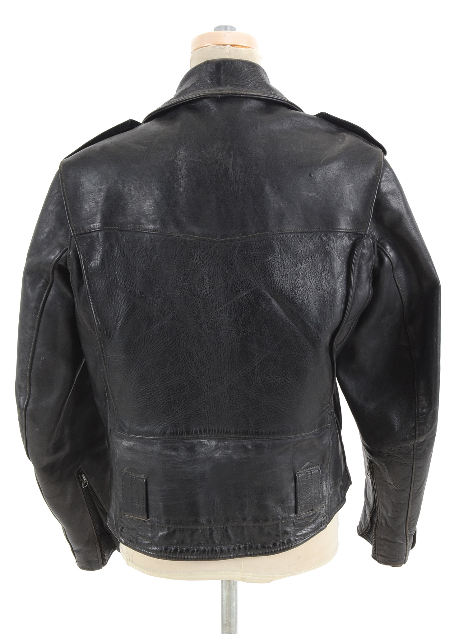 Circa 1950s Buco J-27 Style King Horsehide Leather Motorcycle Jacket
