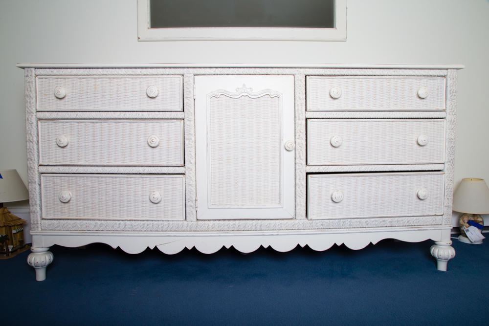 Low Wicker Dresser