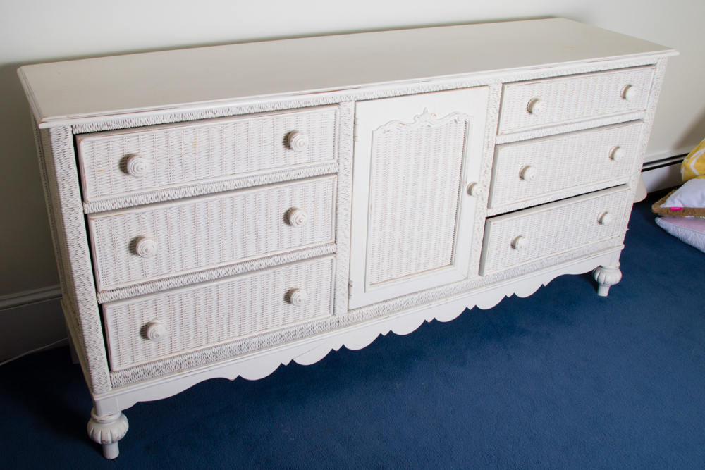 Low Wicker Dresser