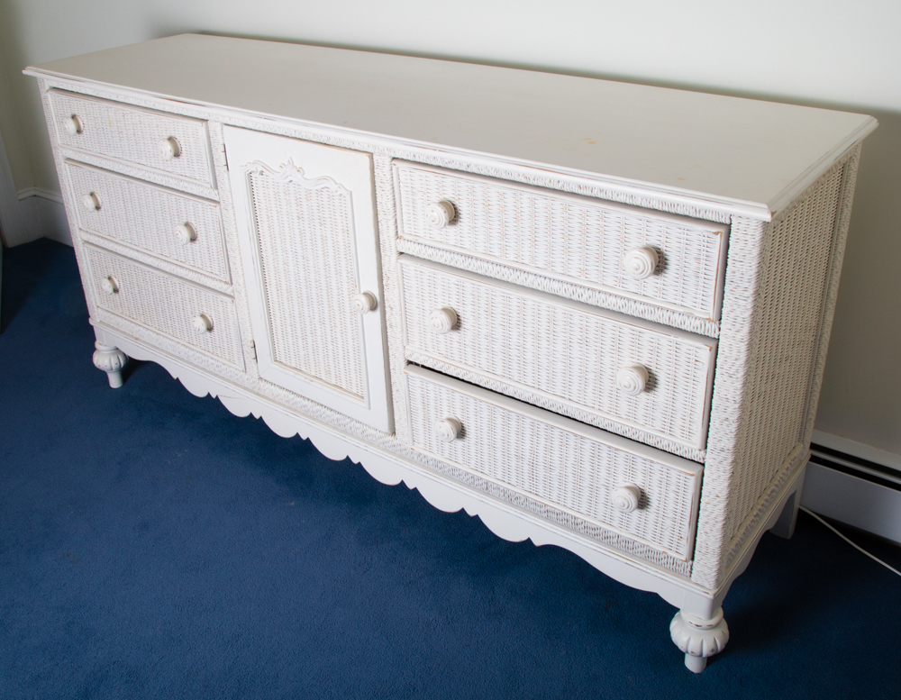 Low Wicker Dresser
