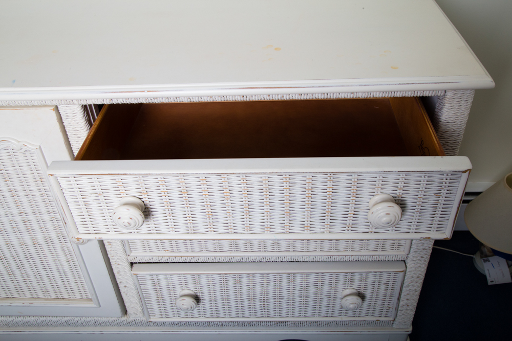 Low Wicker Dresser