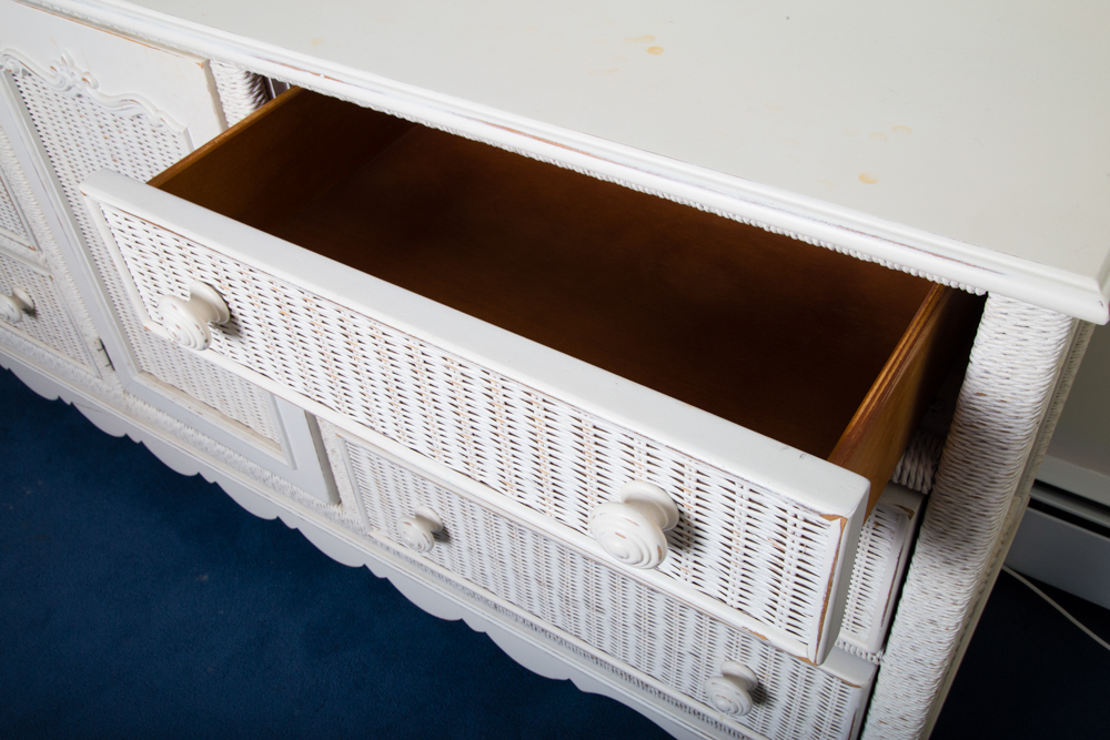 Low Wicker Dresser