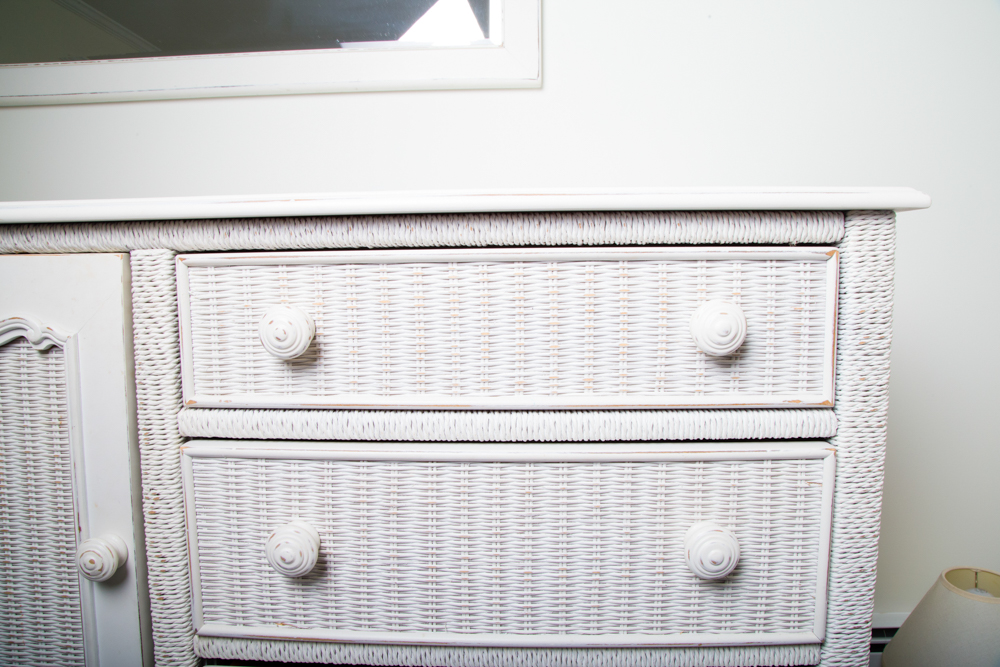 Low Wicker Dresser