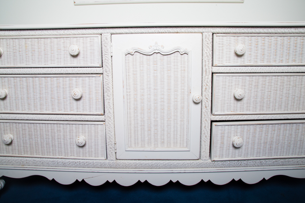 Low Wicker Dresser