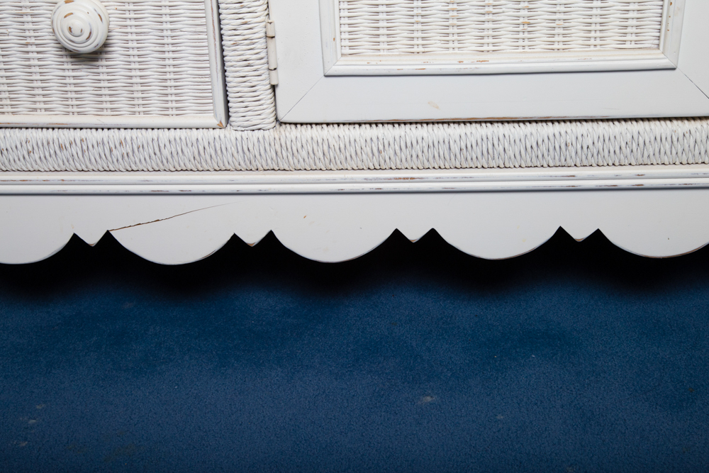 Low Wicker Dresser