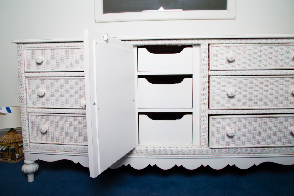 Low Wicker Dresser