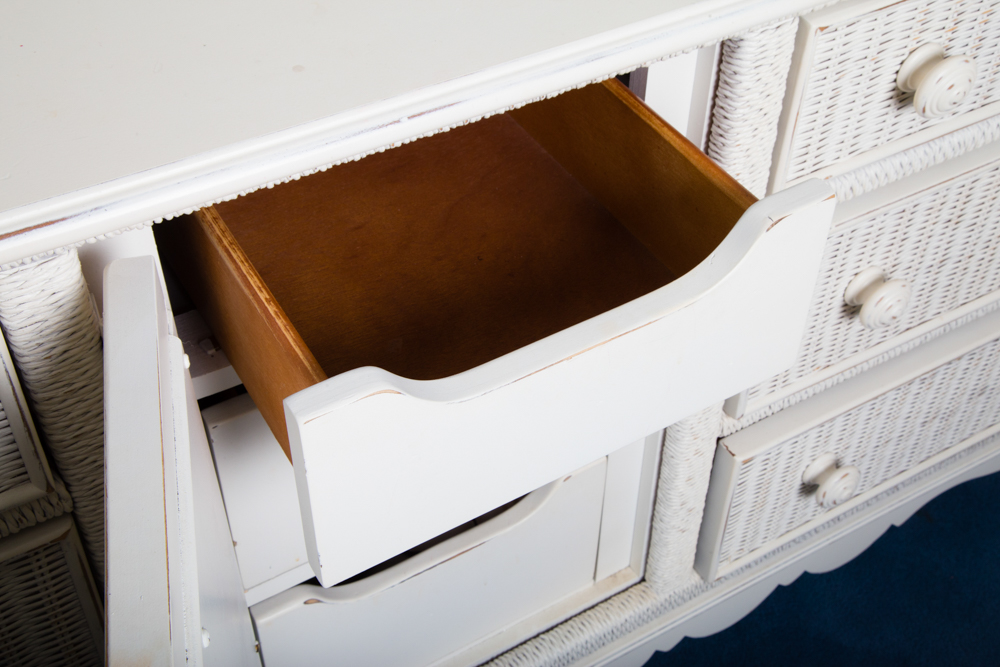 Low Wicker Dresser
