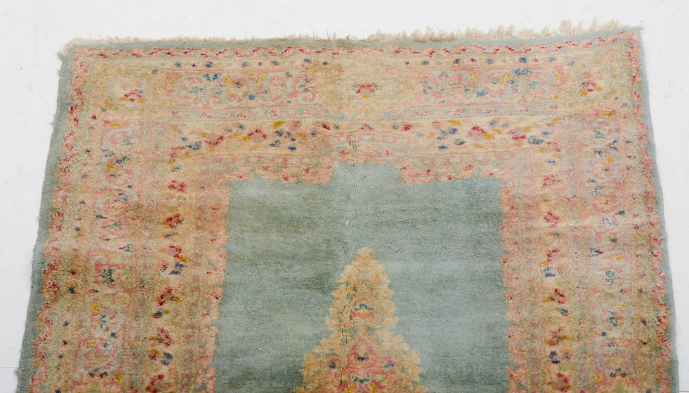 Persian Kerman Hand Woven Wool Area Rug