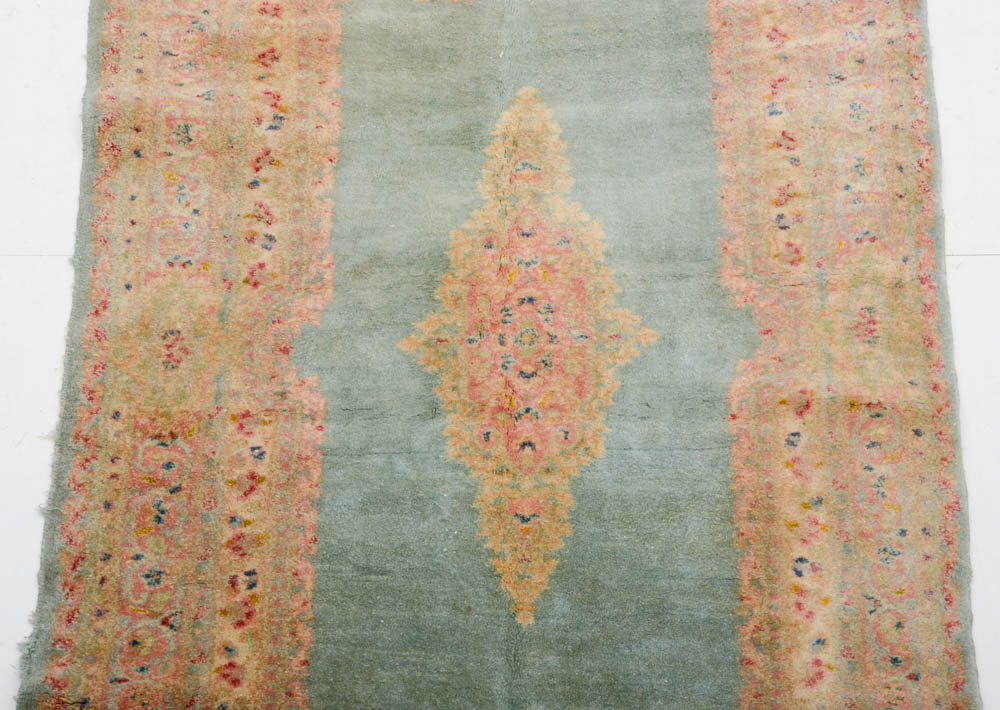 Persian Kerman Hand Woven Wool Area Rug