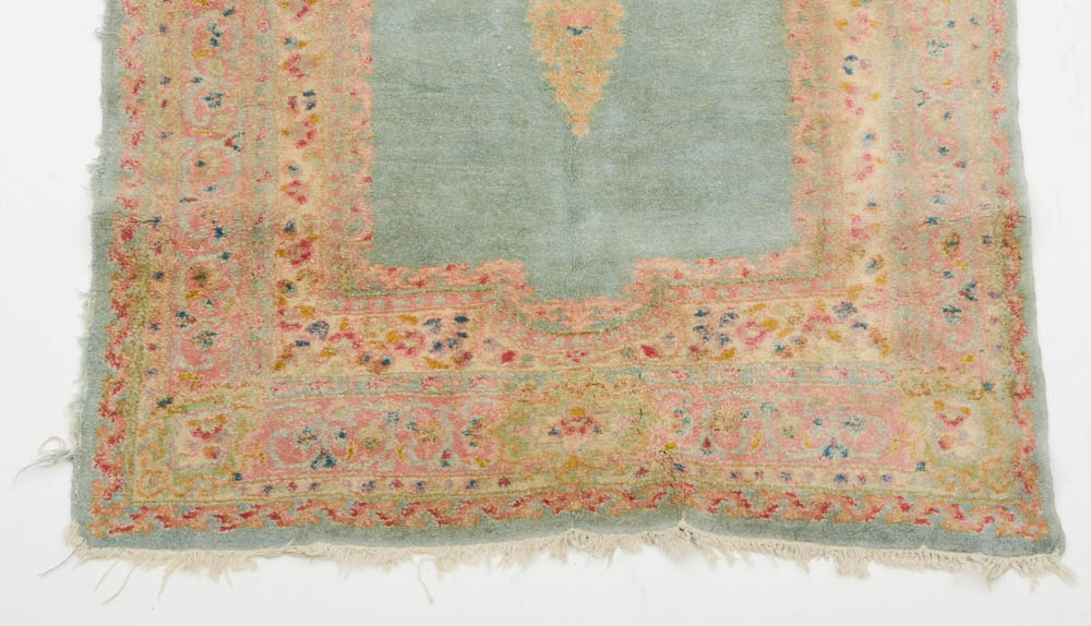 Persian Kerman Hand Woven Wool Area Rug