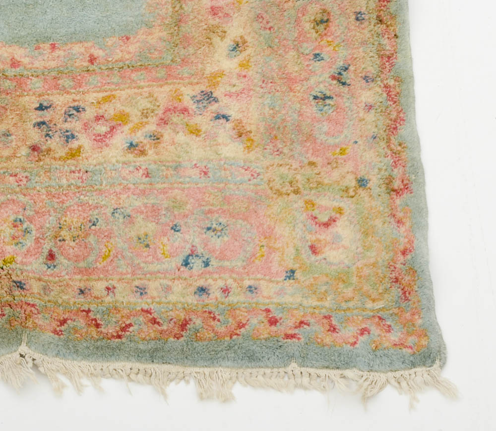 Persian Kerman Hand Woven Wool Area Rug