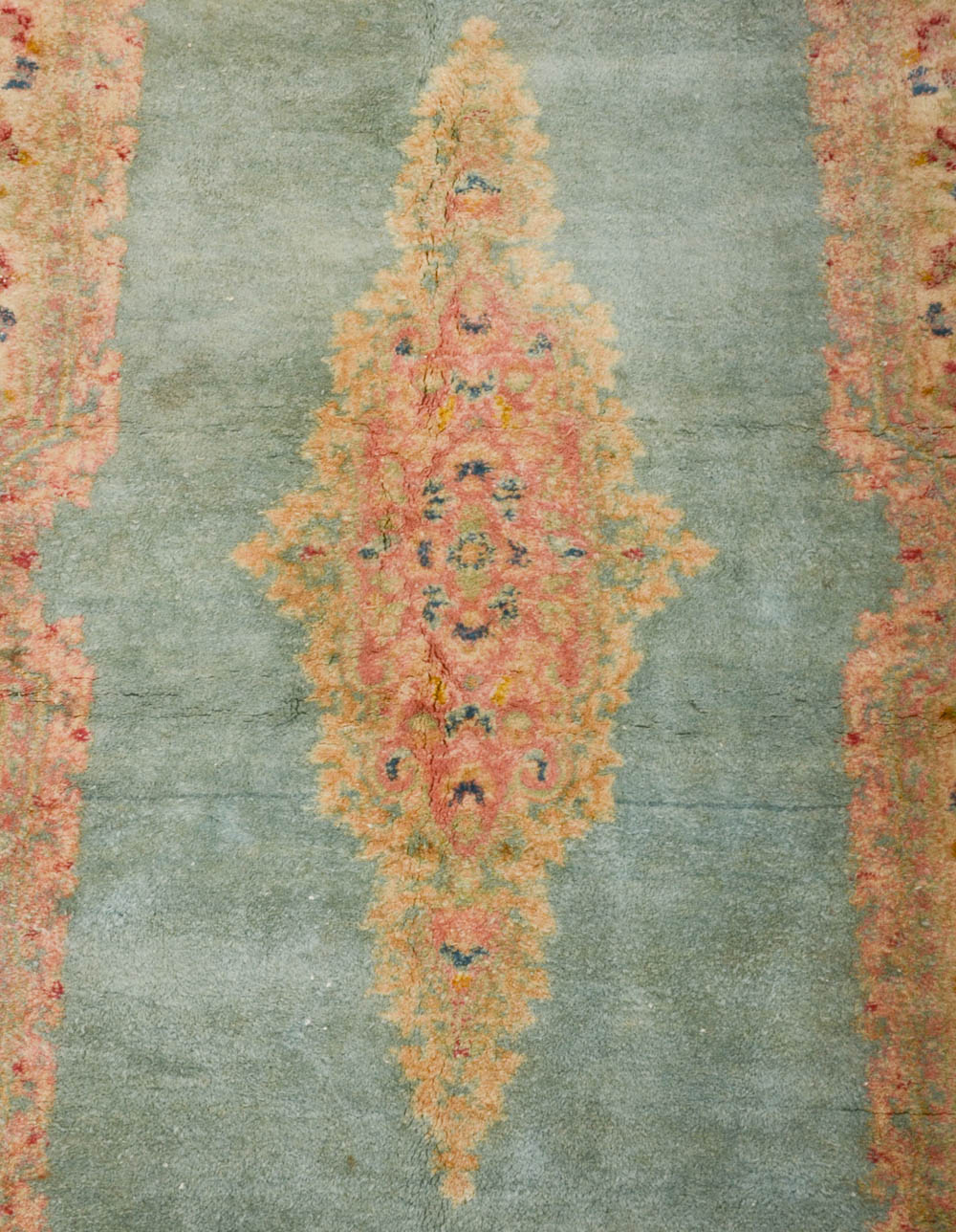 Persian Kerman Hand Woven Wool Area Rug