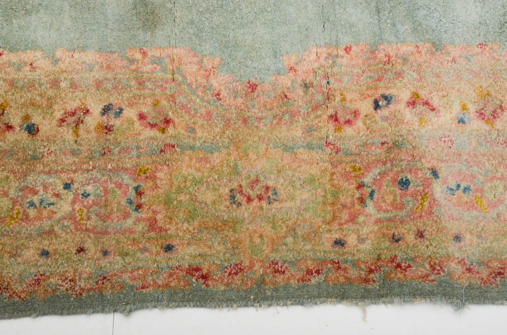 Persian Kerman Hand Woven Wool Area Rug