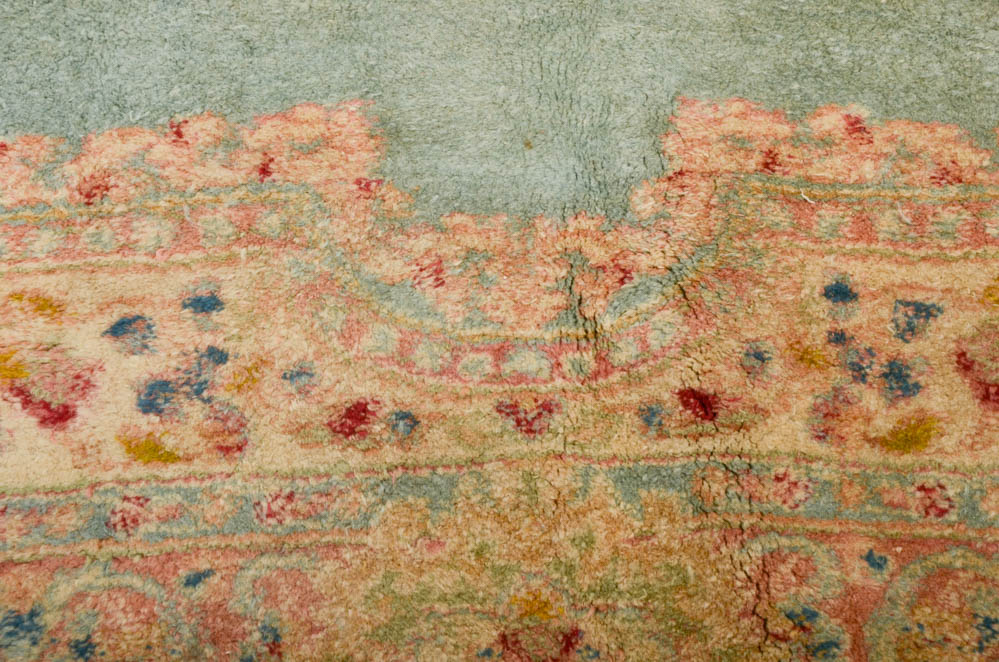 Persian Kerman Hand Woven Wool Area Rug