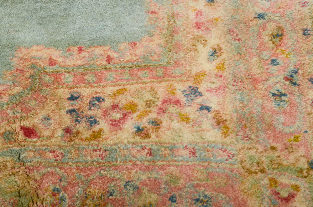 Persian Kerman Hand Woven Wool Area Rug