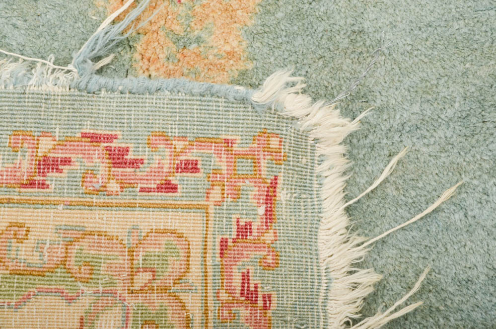 Persian Kerman Hand Woven Wool Area Rug