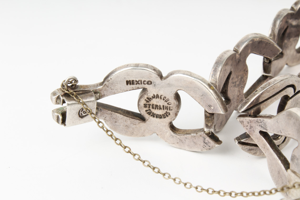 Vintage Sterling Silver Taxco Bracelet