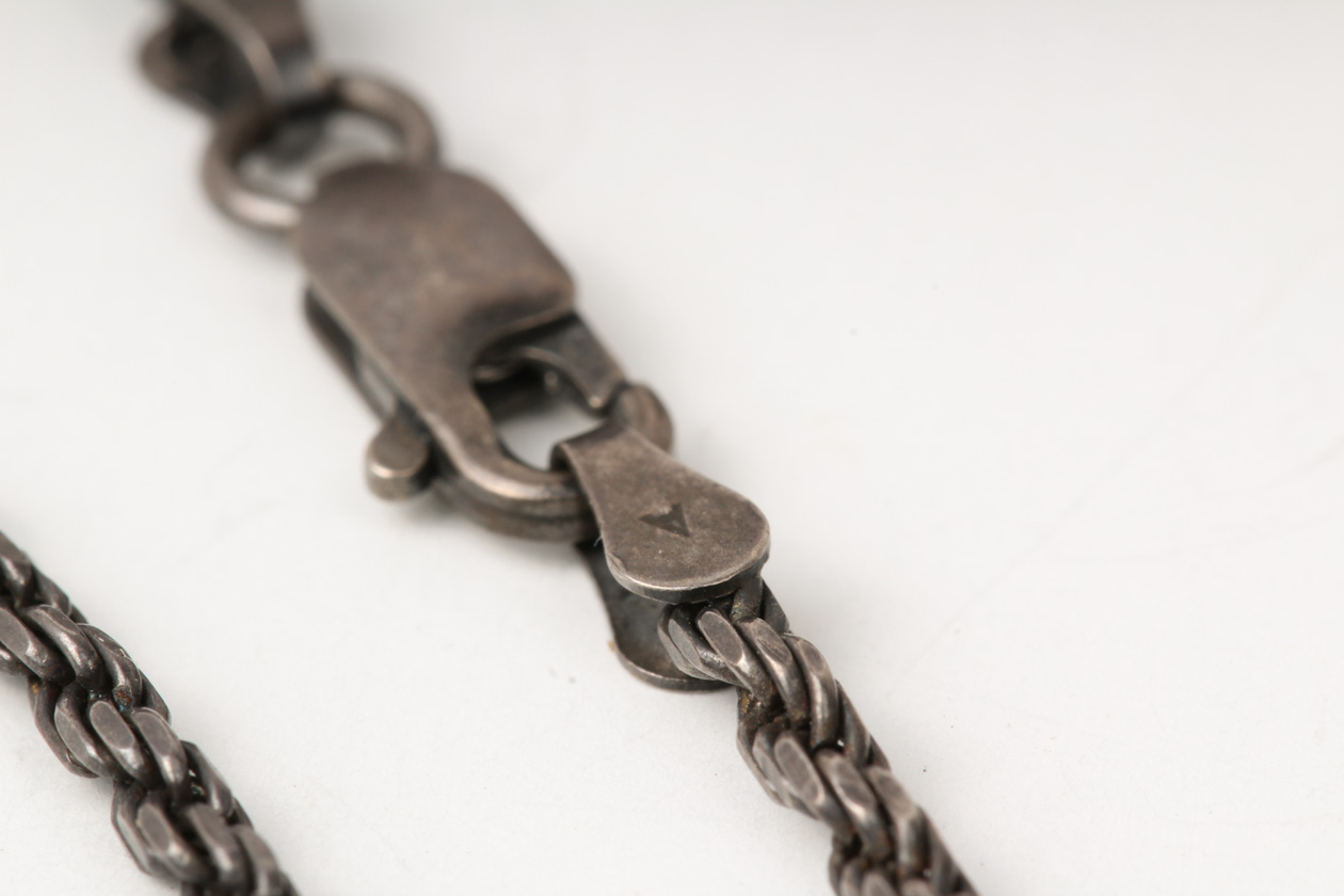 Vintage Victoria Crowne & Co.  Sterling Silver, Marcasite, and Garnet Pendant Necklace