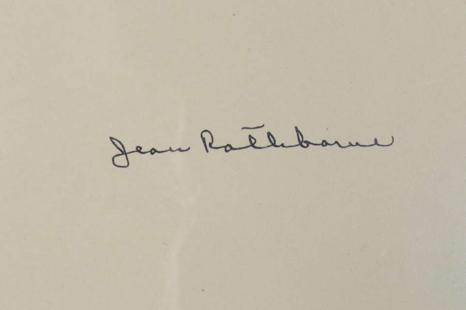 Original Mid Century Watercolor by Jean Rathborne