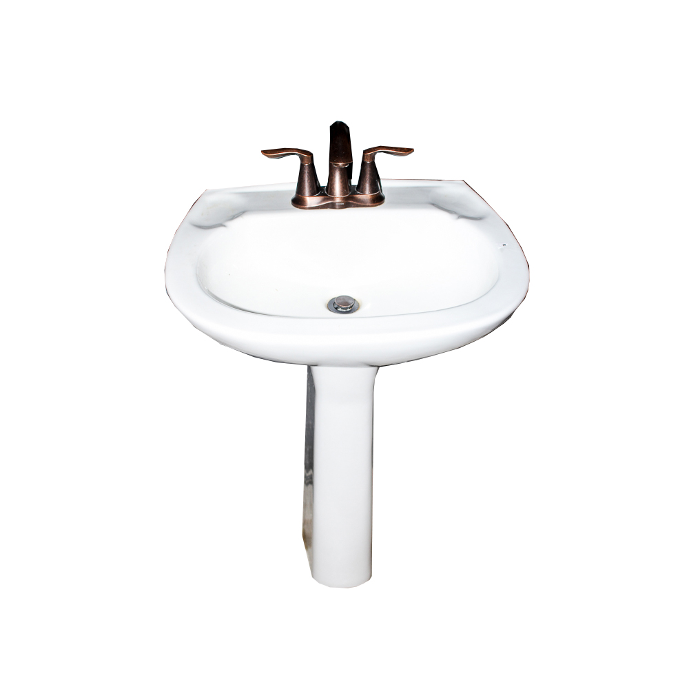 St. Thomas Creations "Eclipse" Pedestal Sink and Faucet