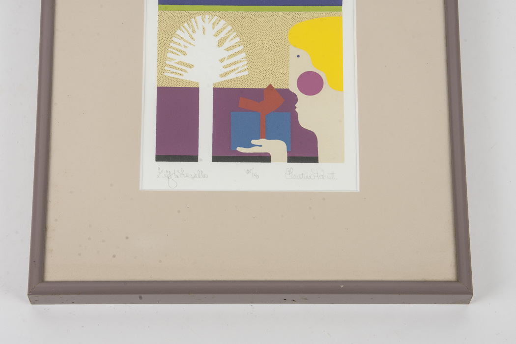 Christina Parrett Serigraph "Gift to Lucielle"
