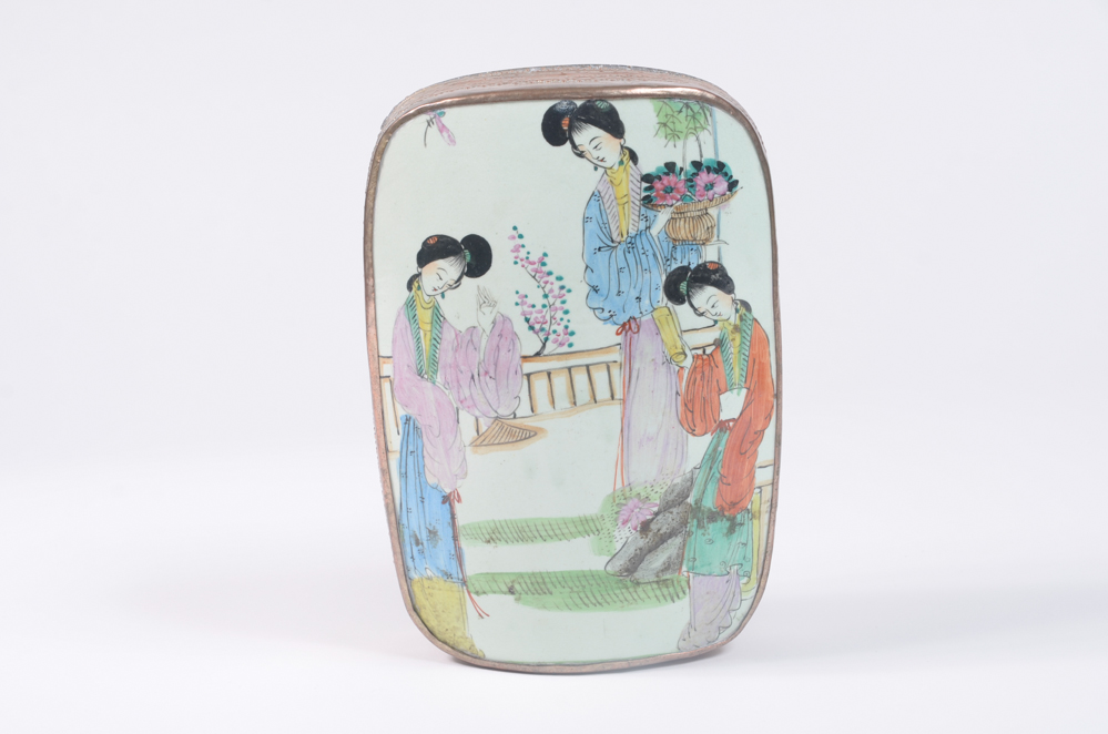 Chinese Porcelain Shard Pieces in Frames