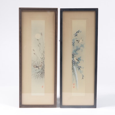 Early 20th Century East Asian Paintings of Birds Early 20th Century East Asian Paintings of Birds
