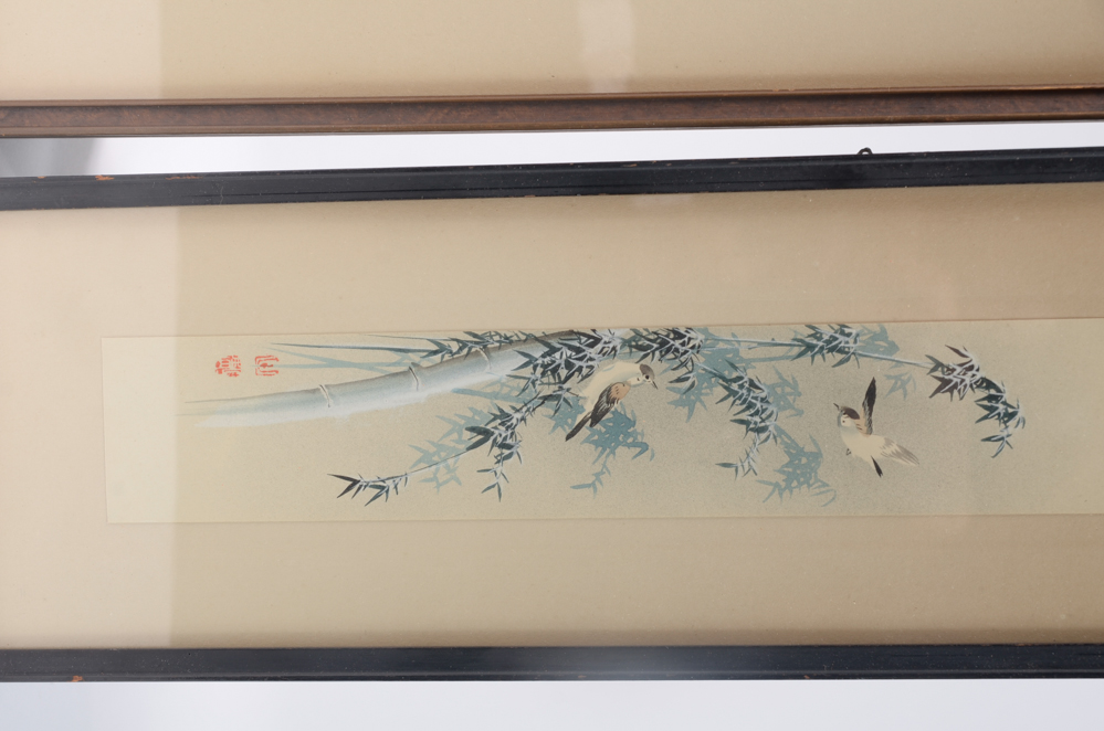 Early 20th Century East Asian Paintings of Birds