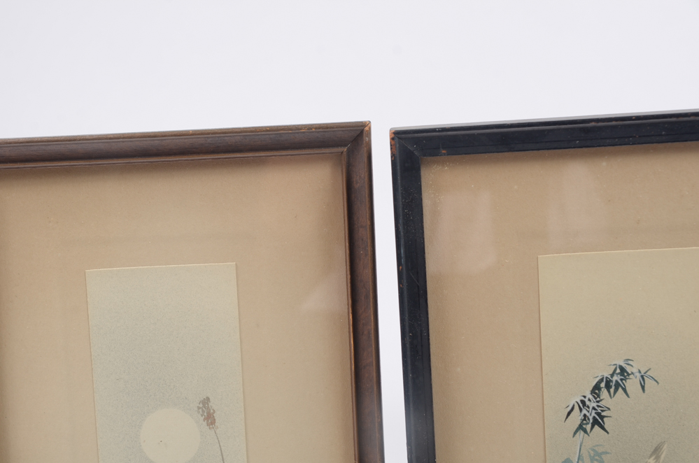 Early 20th Century East Asian Paintings of Birds