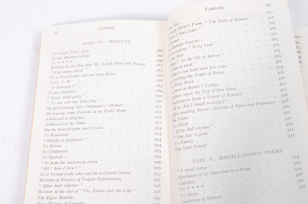 Vintage Edition of "Poems of John Keats"