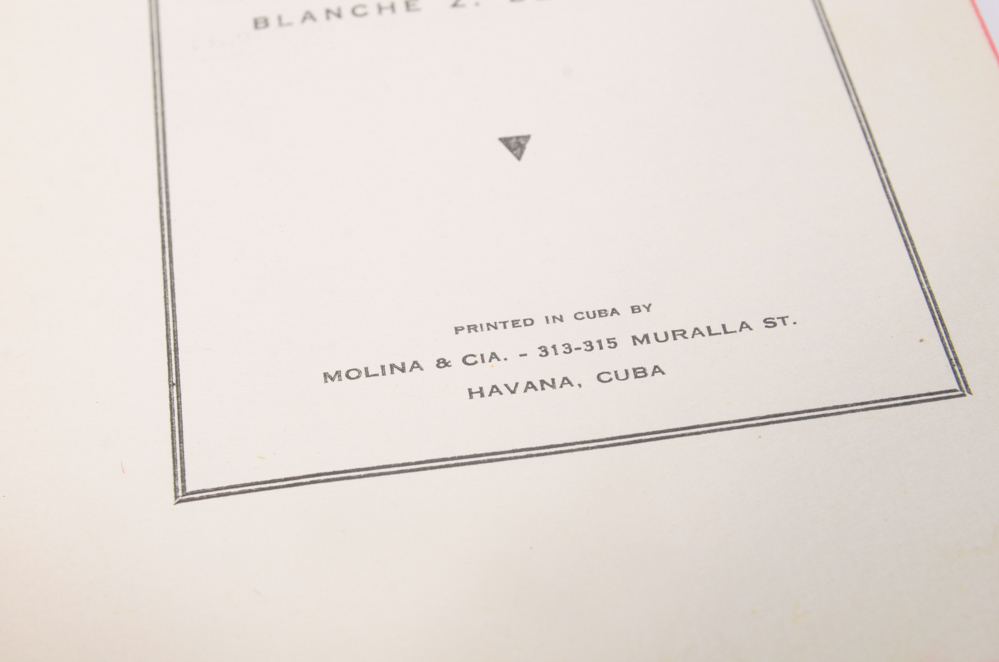 "Cuban Cookery" by Blanche Z. de Baralt