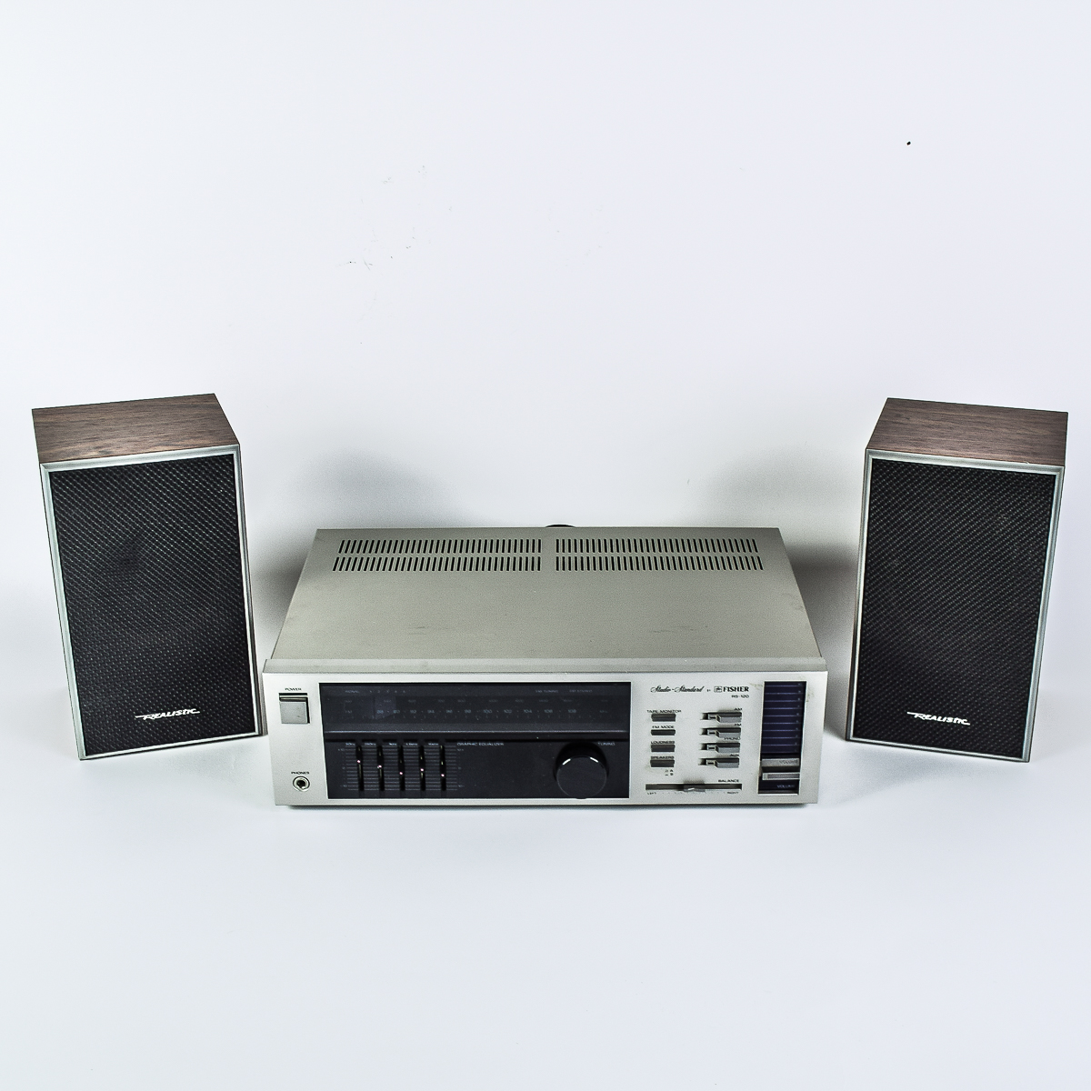 Vintage Fisher Receiver and Realistic Speakers
