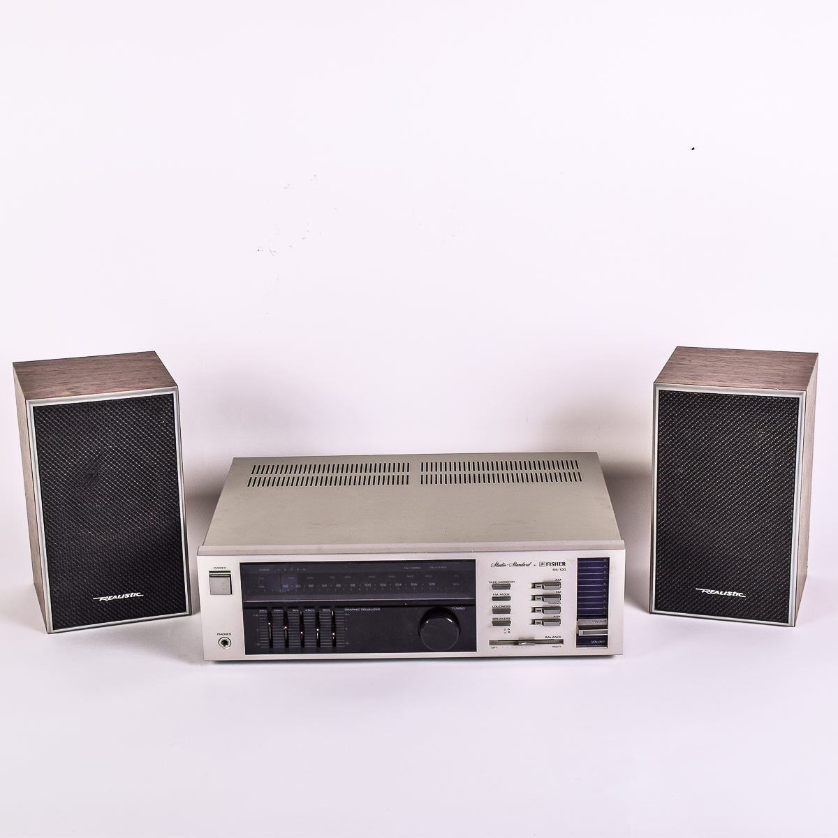 Vintage Fisher Receiver and Realistic Speakers
