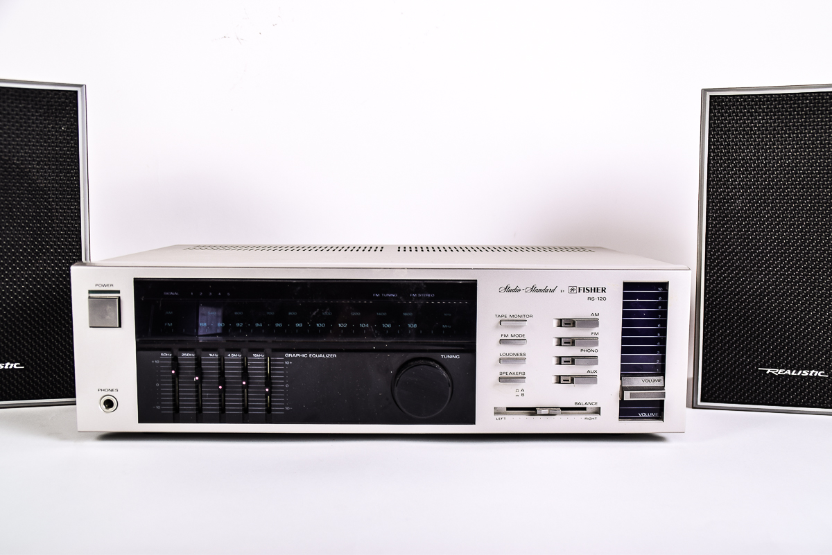 Vintage Fisher Receiver and Realistic Speakers