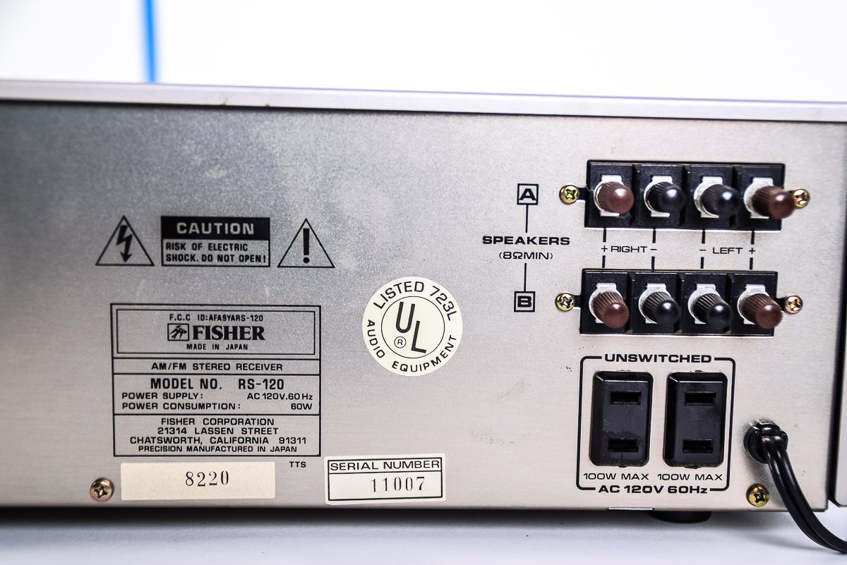 Vintage Fisher Receiver and Realistic Speakers