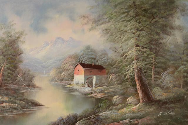 H. Wilson Original Oil Painting on Canvas