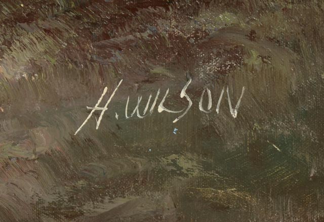 H. Wilson Original Oil Painting on Canvas