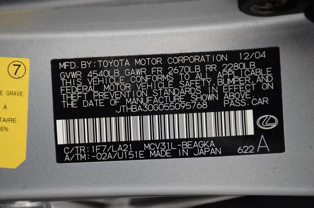 2005 Lexus ES330 Sedan