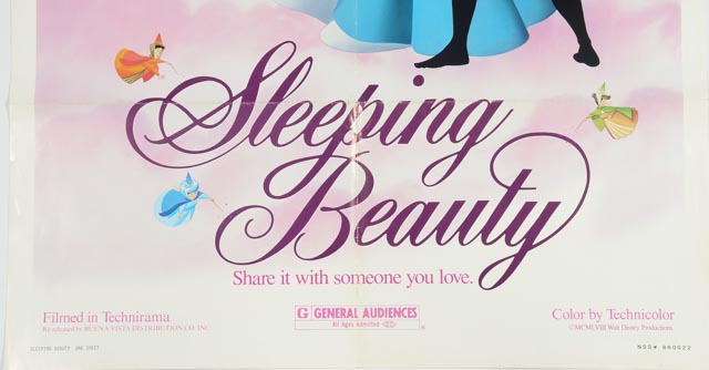 Four One-Sheet Theatrical Posters for Disney Princess Movies