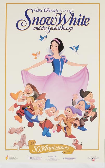 Four One-Sheet Theatrical Posters for Disney Princess Movies