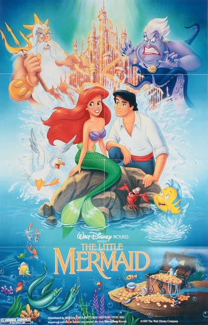 Four One-Sheet Theatrical Posters for Disney Princess Movies
