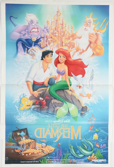 Four One-Sheet Theatrical Posters for Disney Princess Movies