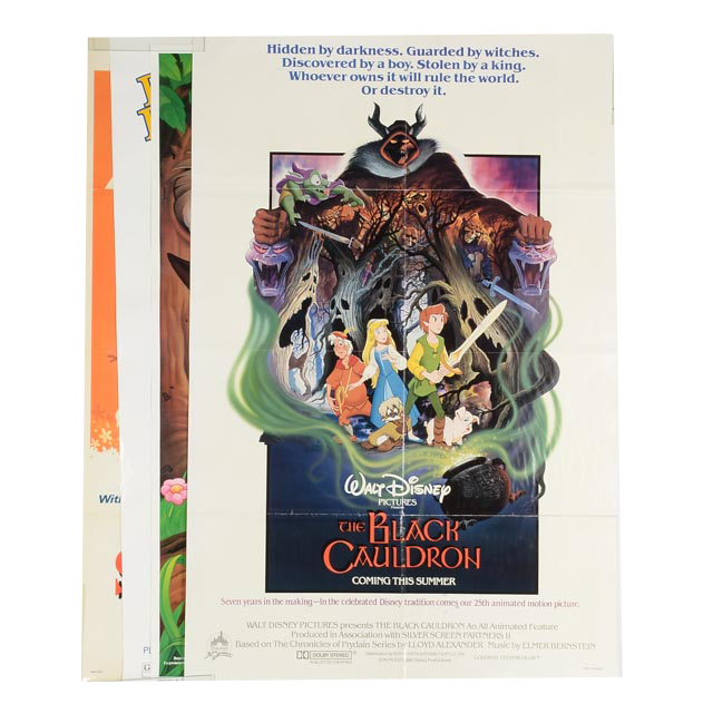 Four One-Sheet Theatrical Posters for Walt Disney Movies