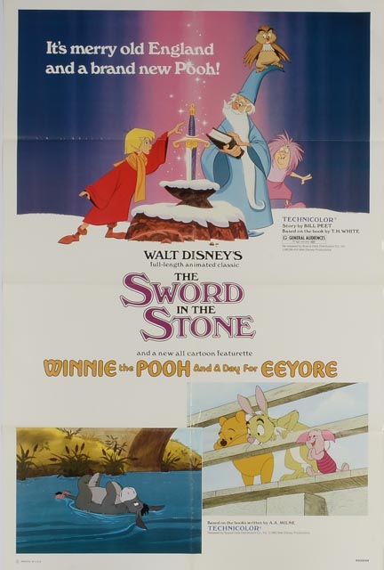 Four One-Sheet Theatrical Posters for Walt Disney Movies