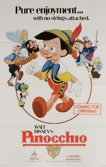 Four One-Sheet Theatrical Posters for Walt Disney Movies