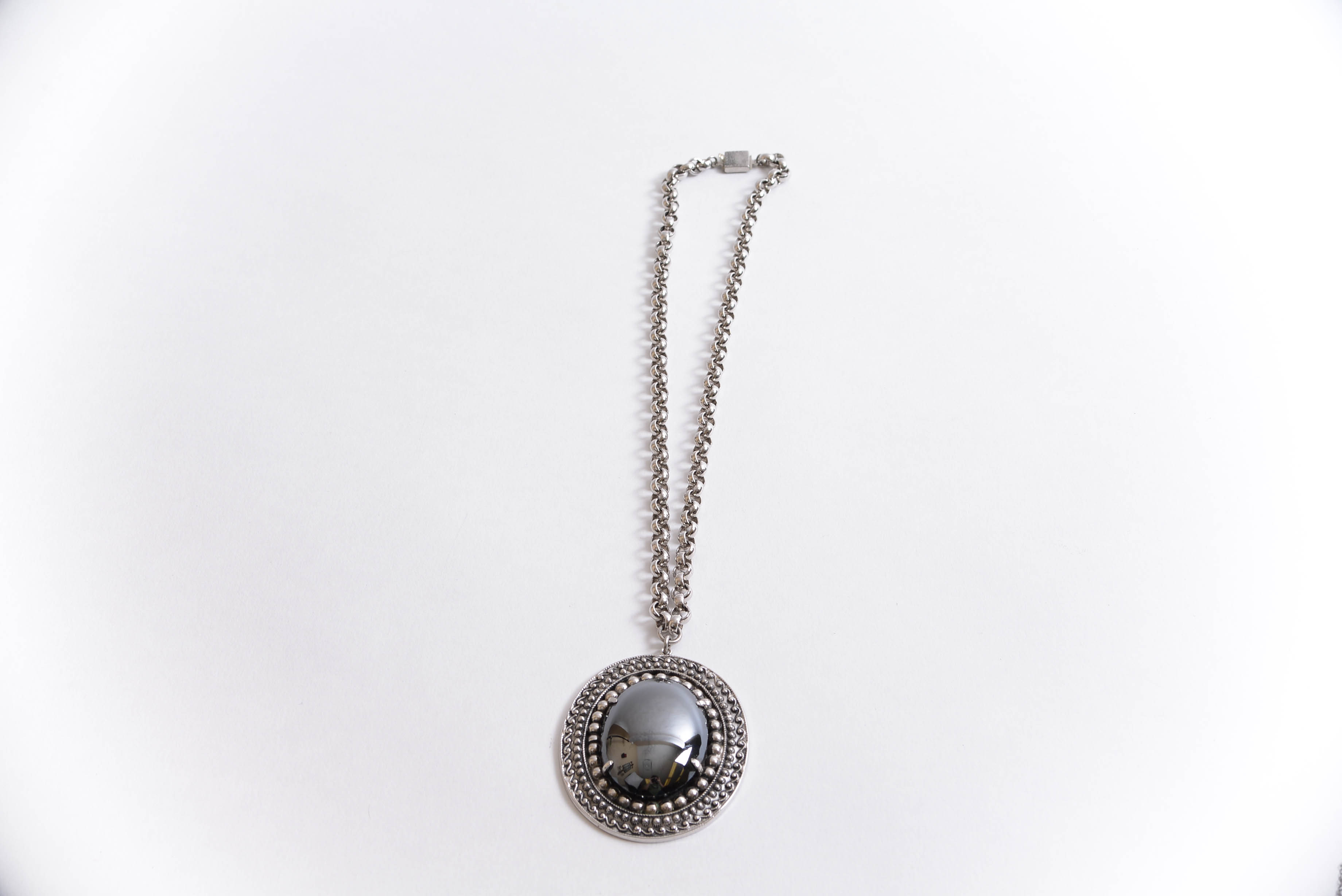 Vintage Whiting and Davis Hematite Jewelry Set