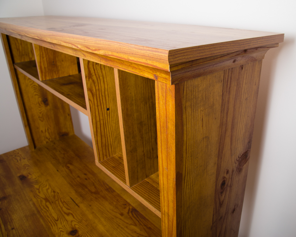 Knotty Pine Computer Office Desk